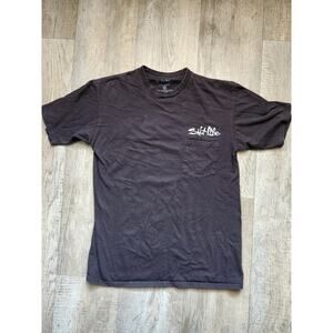 SALT LIFE "One Coast At A Time" Men's Black T-shirt Size M 100% Preshrunk Cotton